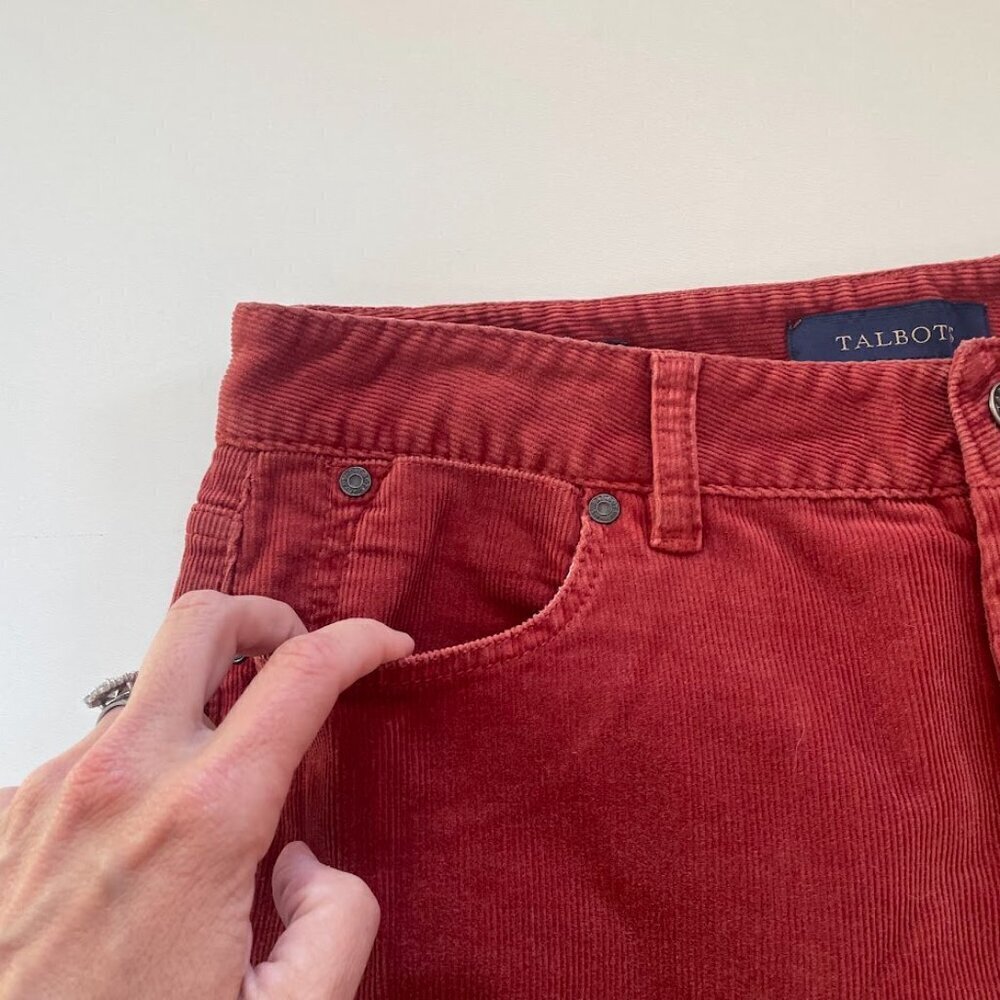 Talbots Pant Trouser Corduroy Rust Red Heritage C… - image 6